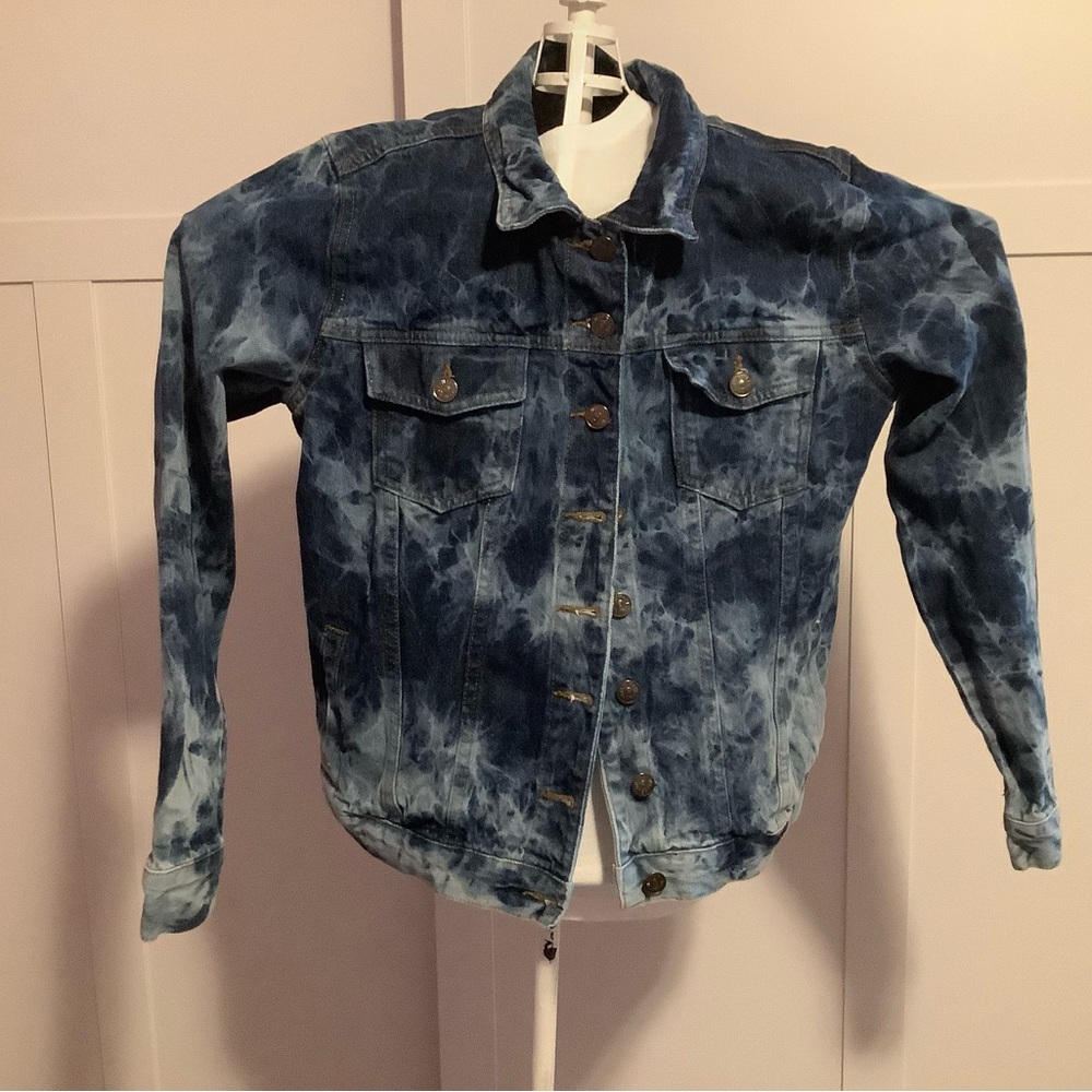 Helium London jacket Women   Jacket Acid Wash Tie Dye Denim - | Color: Blue sz M